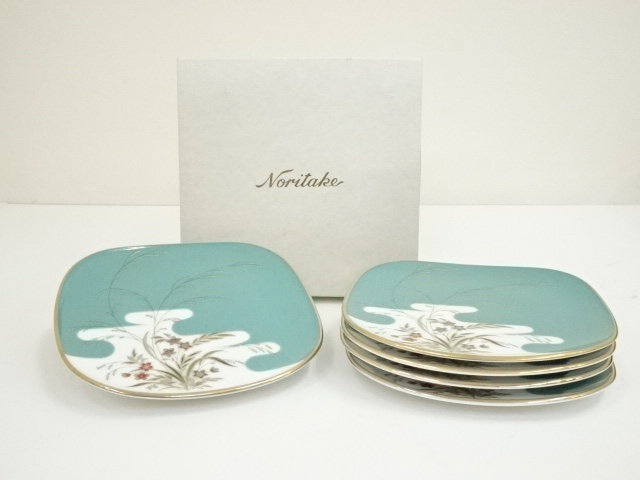 道具 ] - 道具 ノリタケ ハナリンス スクエアプレート5客（箱付